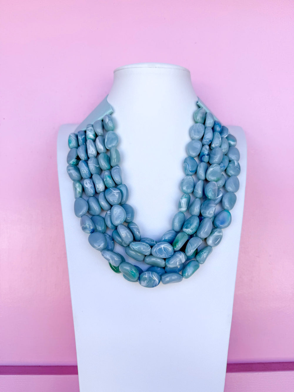 Stacked & Styled Necklace - Sky