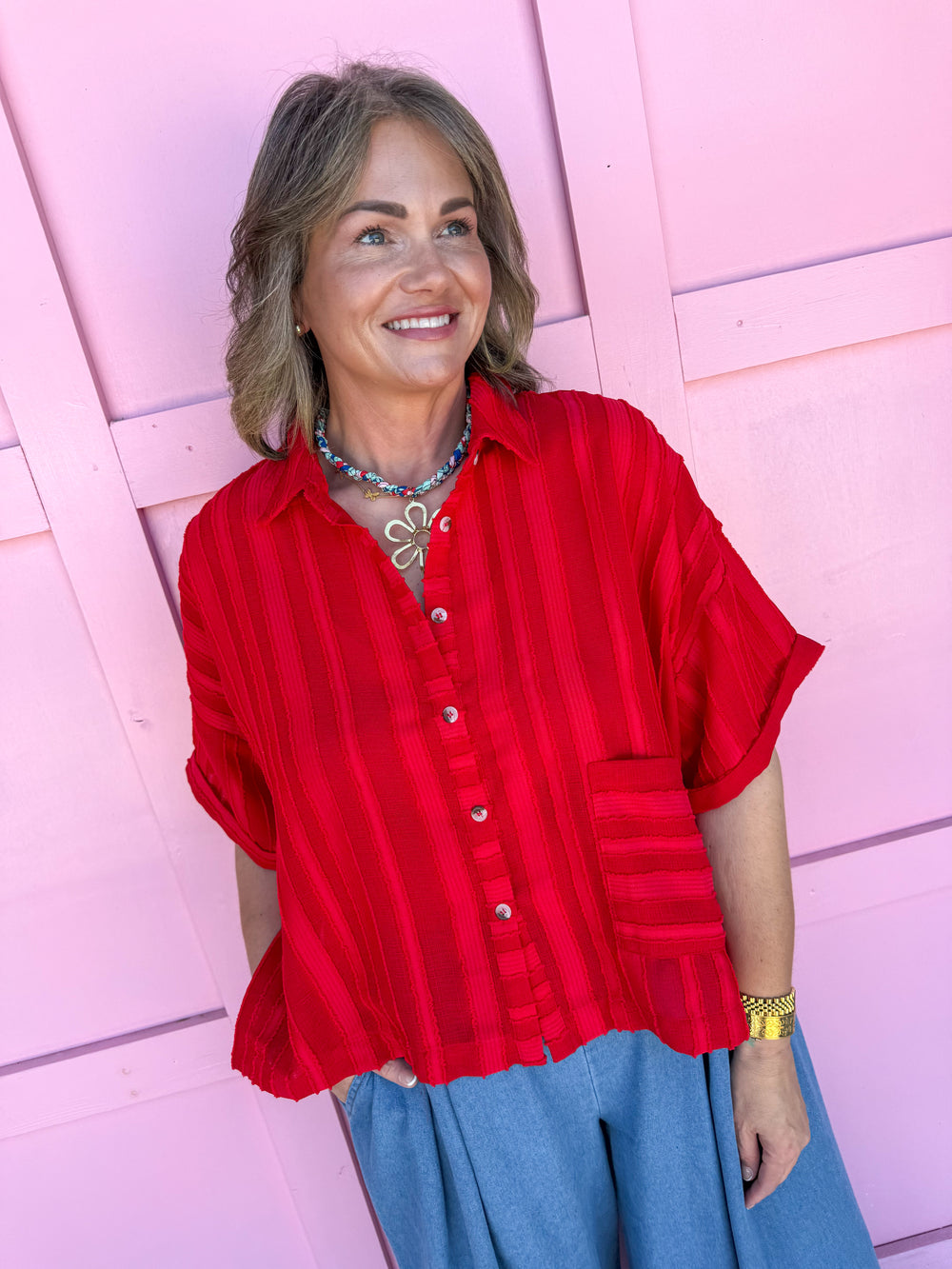 Southern Social Top - Red