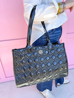 Caroline Hill | Shane Tote - Black Patent LQ