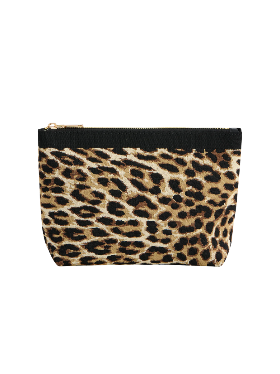 Robbie Zip Pouch Leopard shiraleah womens boutique travel bag jincy's