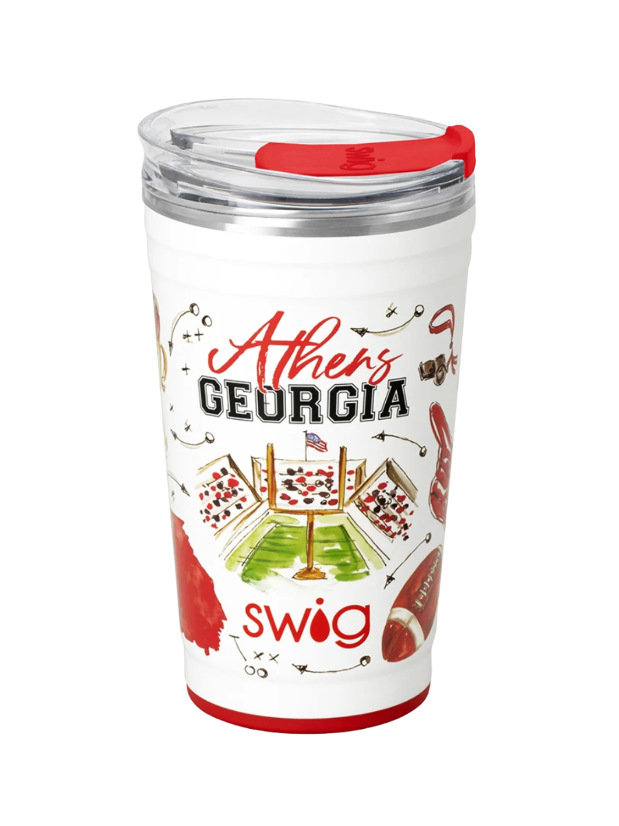 Swig 24 oz Tailgates in Athens Party Cup gameday GA bulldogs football jincy's