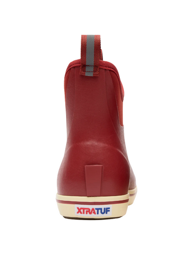 XTRATUF Rust Red Men's Ankle Deck Boot Pull on Boots Tripp