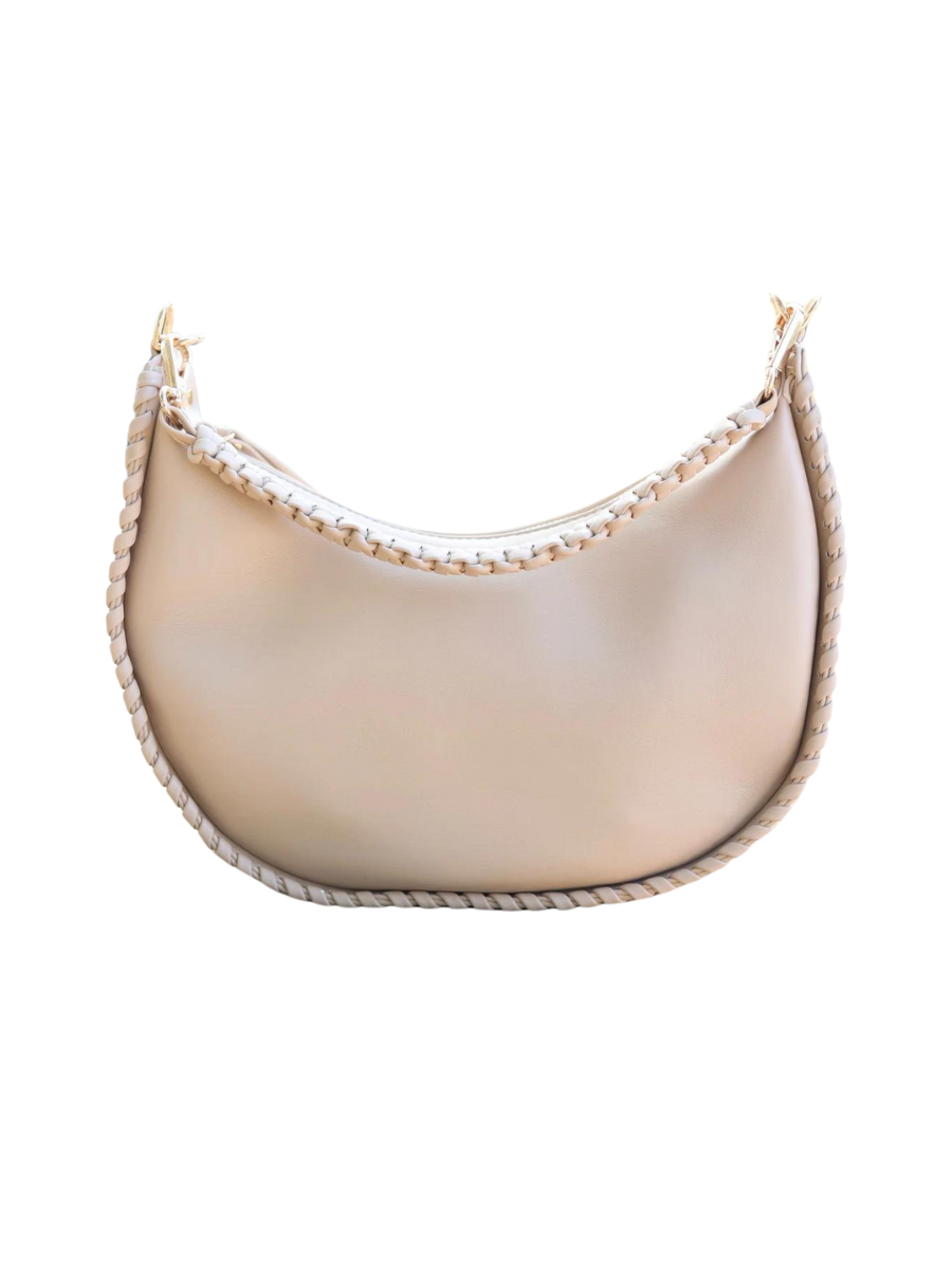 Caroline Hill | Gwynn Whipstitch Handbag - Taupe