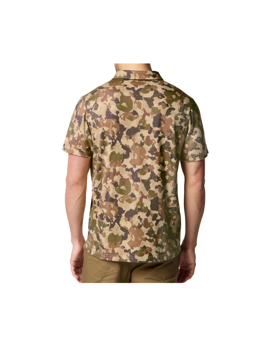 Duck Camp Dry Release Polo Wetland Short Sleeve Polo Camo Polo Men's Dress Shirt Men's Polo Camouflage Jincy's Tripp Men's