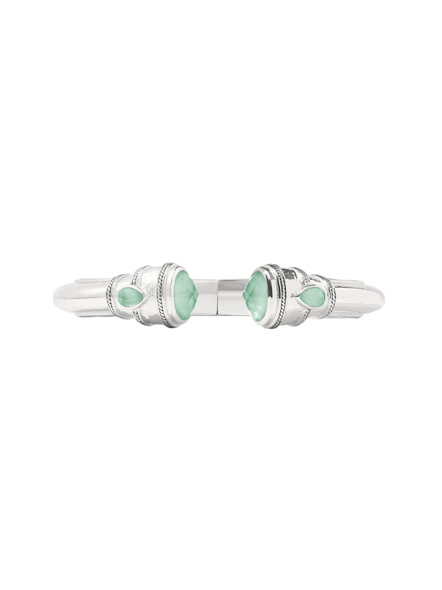 JULIE VOS | Cannes Demi Cuff - Iridescent Aquamarine Blue