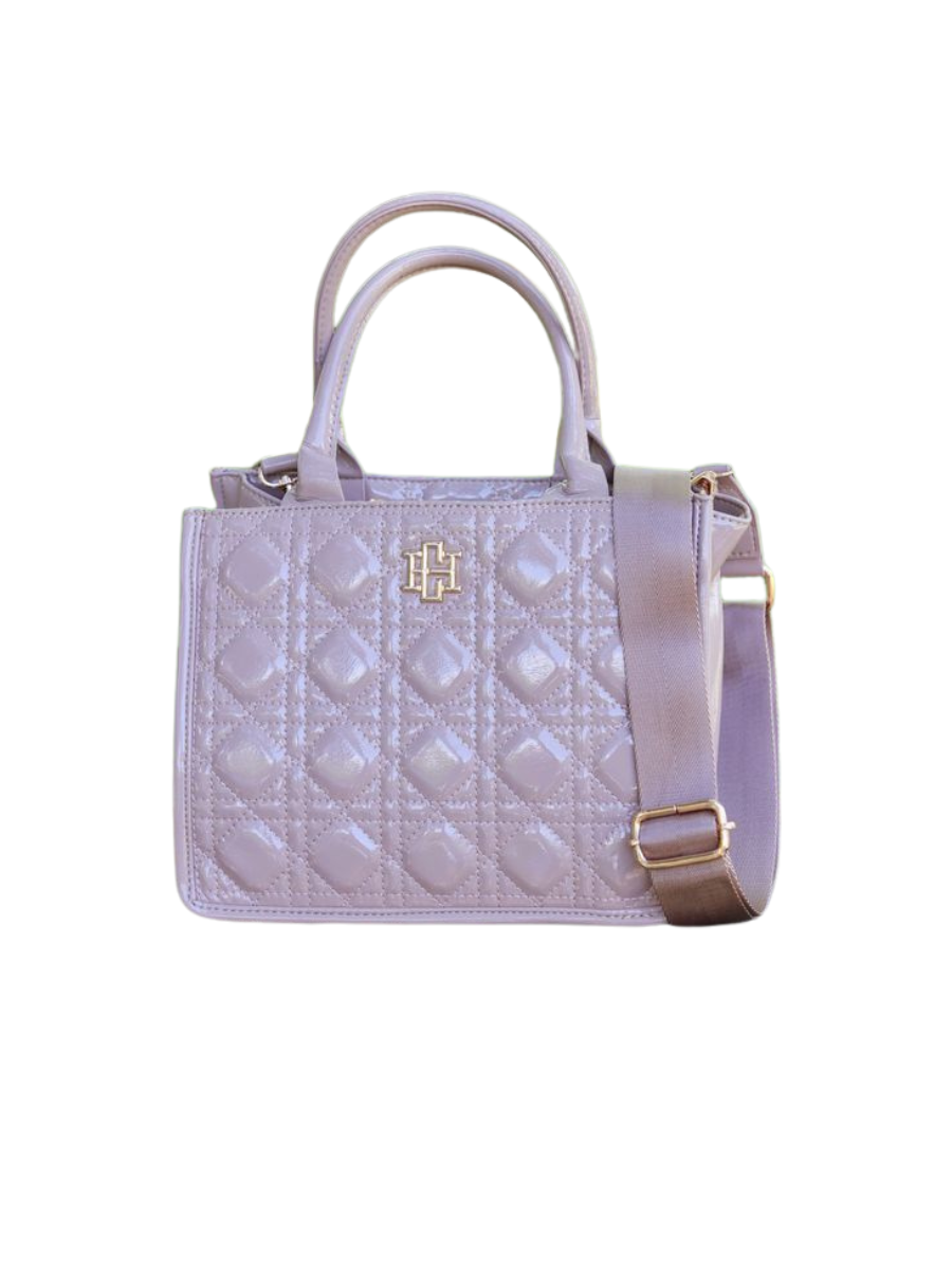 Caroline Hill | Ricky Tote - Taupe Patent LQ