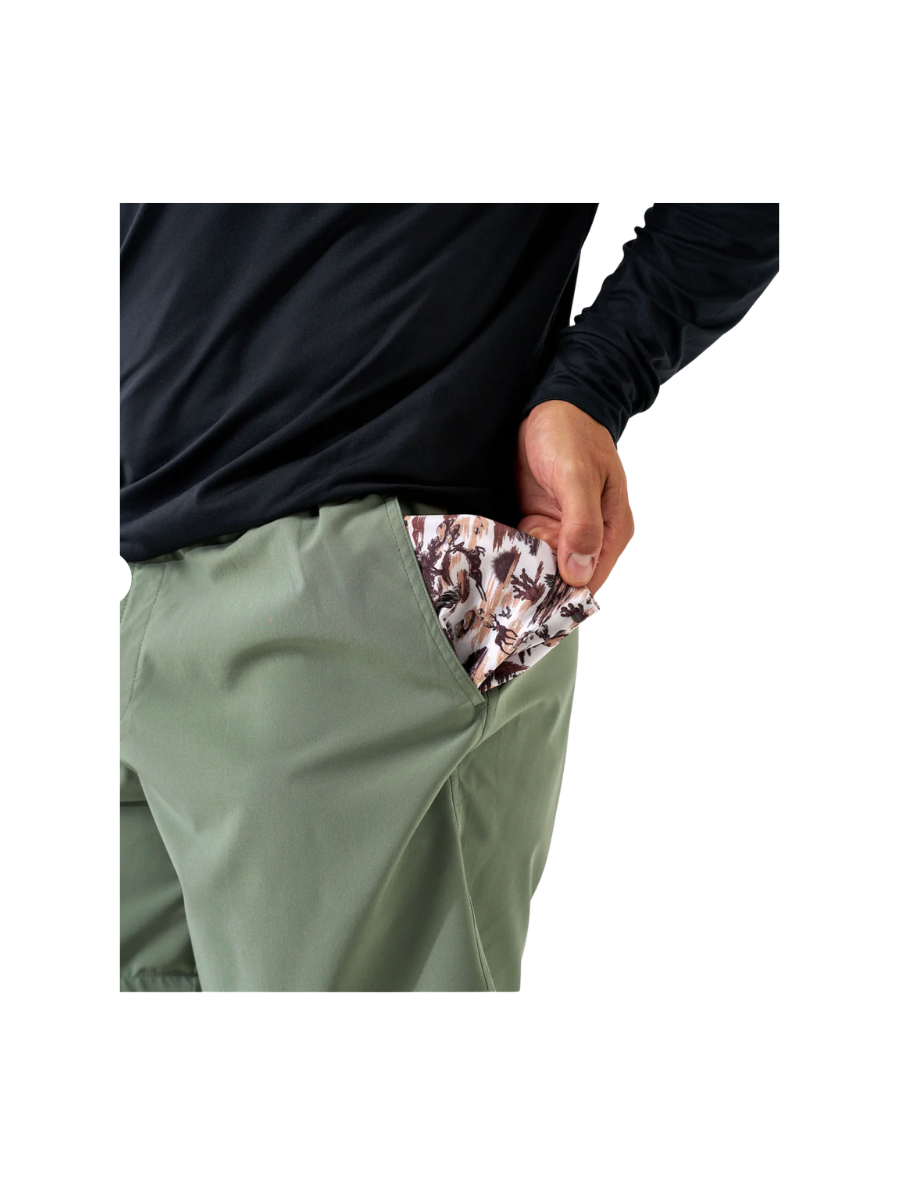 BURLEBO | Everyday Shorts - Light Sage - Brush Country Pocket