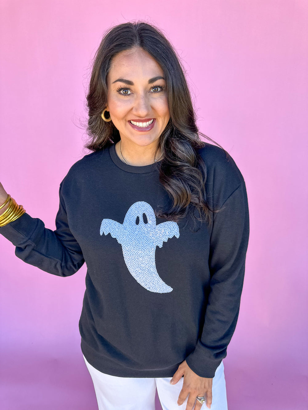 Ghost Sequin Sweatshirt