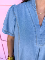 Chic In Chambray Dress