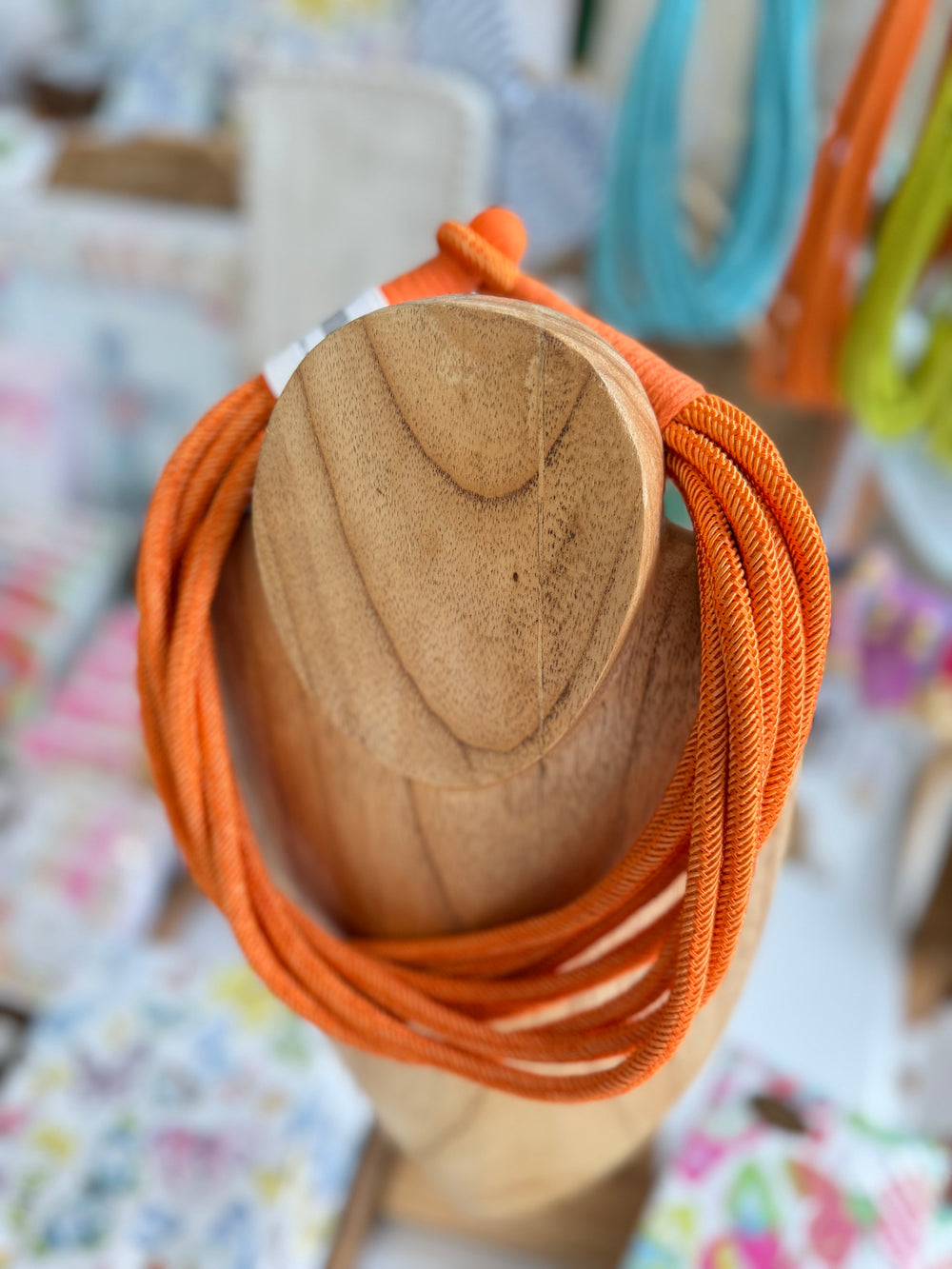 Make A Statement Necklace - Orange
