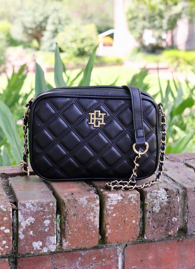 Caroline Hill | Bryce Crossbody - Black Quilted DQ