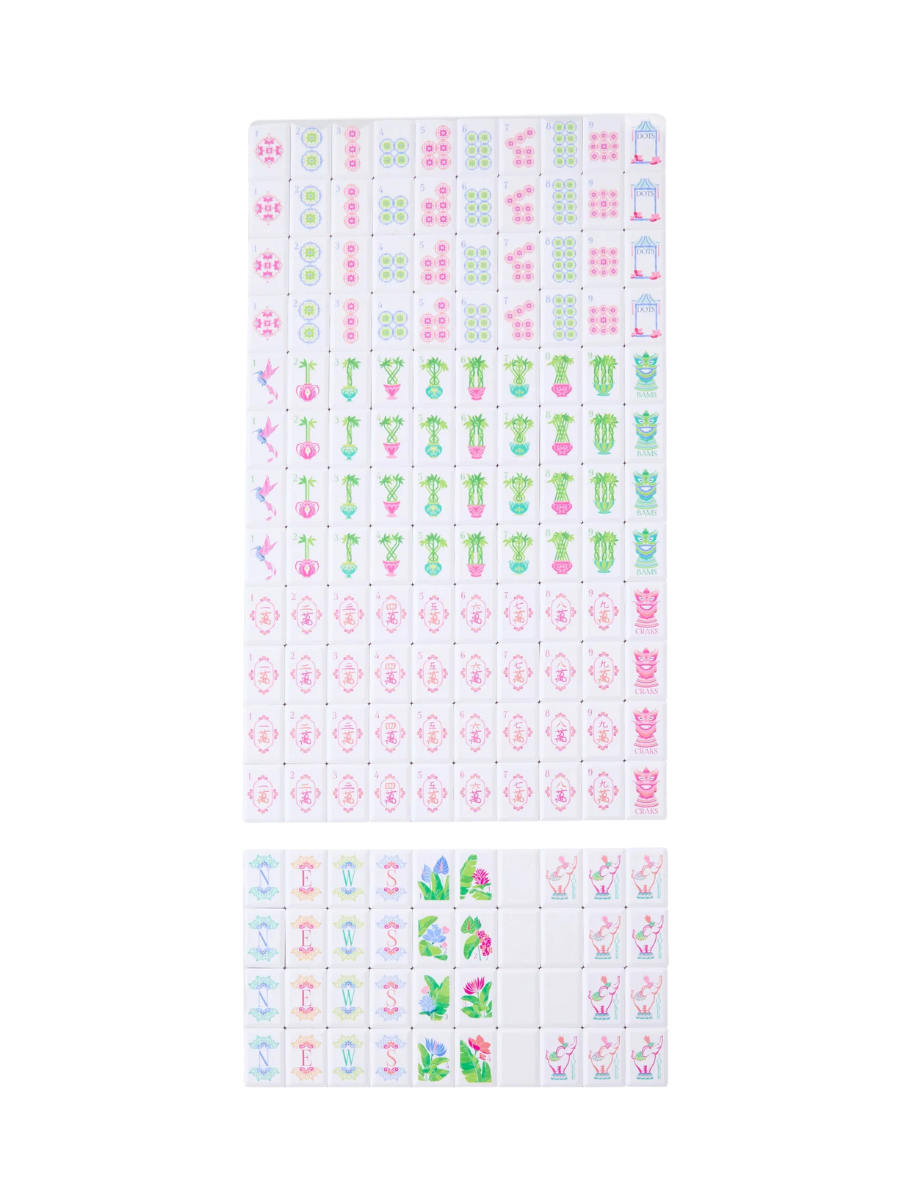 OH MY MAHJONG | Poppy Debutante Tile Set
