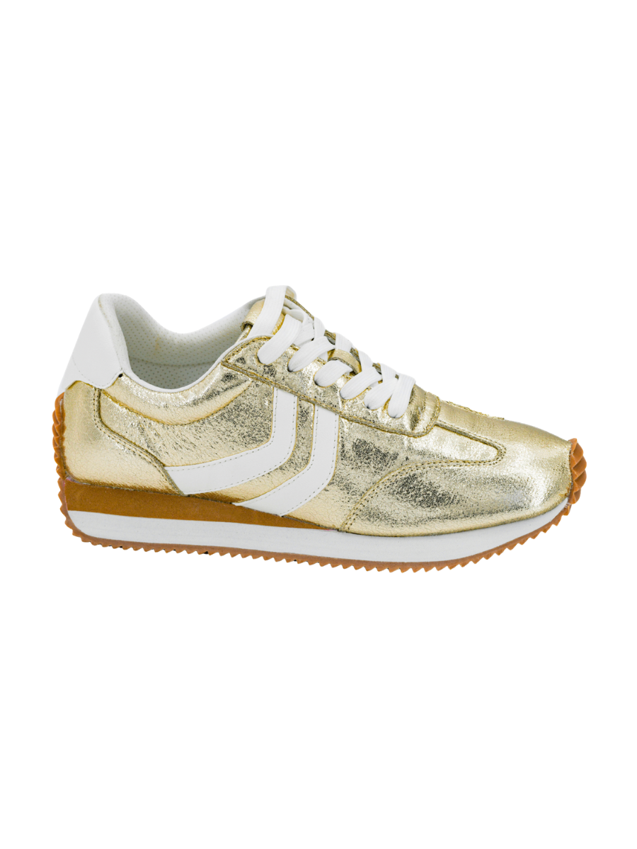 CORKYS | Kickoff Sneakers - Gold Crinkle Metallic