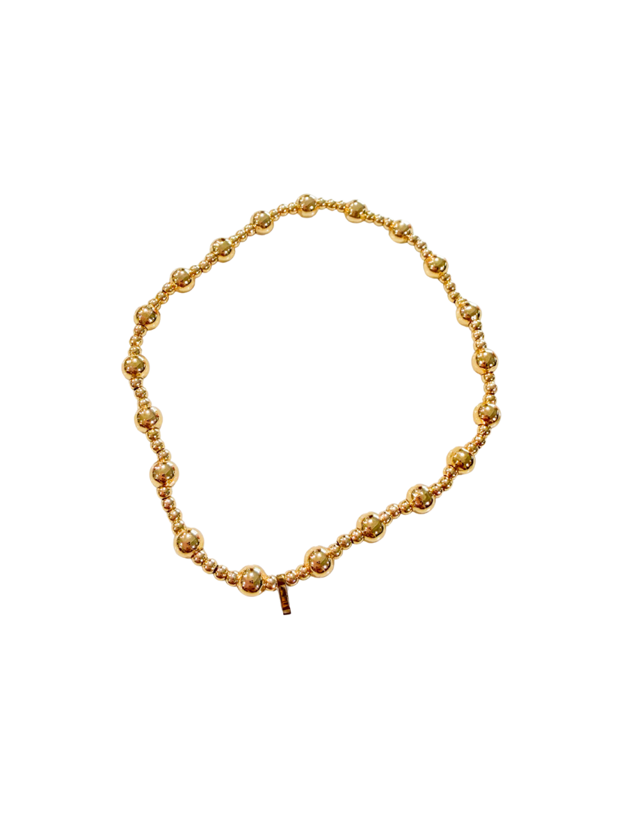 Jincy’s | Ava - 2mm + 4mm - 18k Gold Bead Bracelet