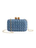 Sydney Minaudire Navy Shiraleah purse clutch removable strap womens boutique jincy's