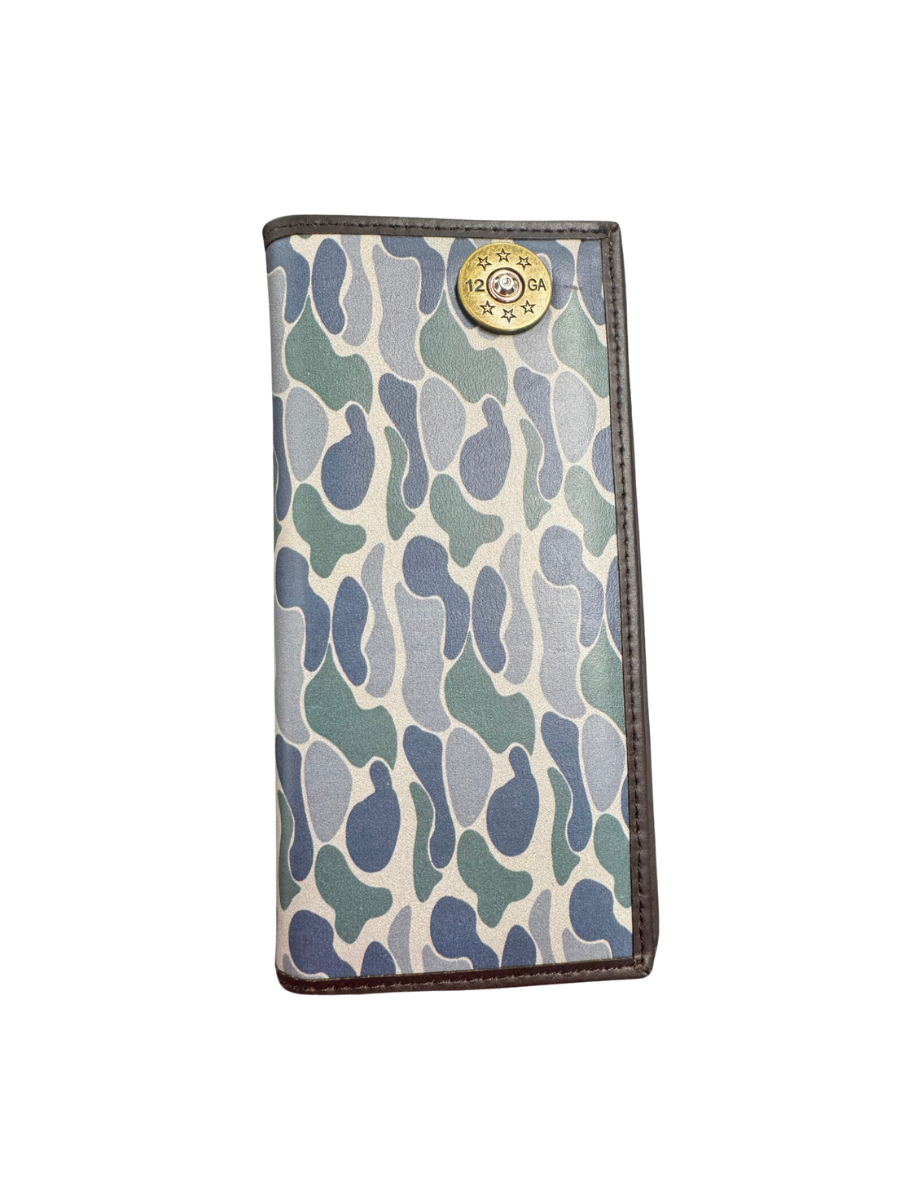 Zep-Pro | Men's Checkbook Wallet - Old School Camo