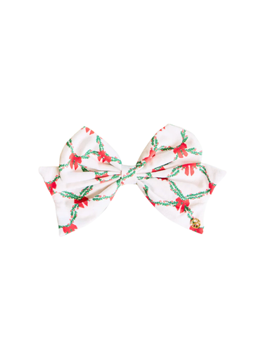 mary square magnetic fabric bow holiday trellis christmas gift entertaining jincy's