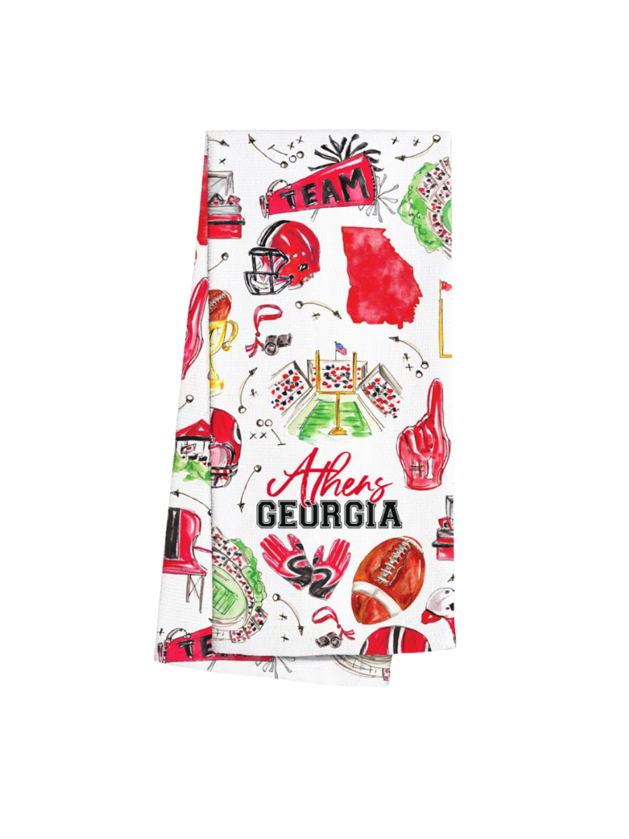 Swig | Tailgates in Athens Tea Towel