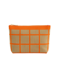 Robbie Zip Pouch orange tan shiraleah womens boutique travel bag jincy's