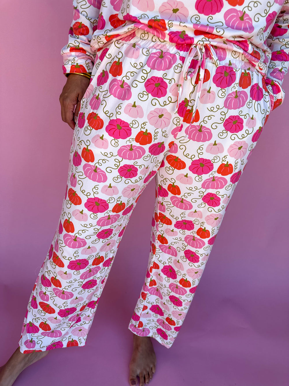 Mary Square | Annie Pajama Pant Set - Pumpkin Patch