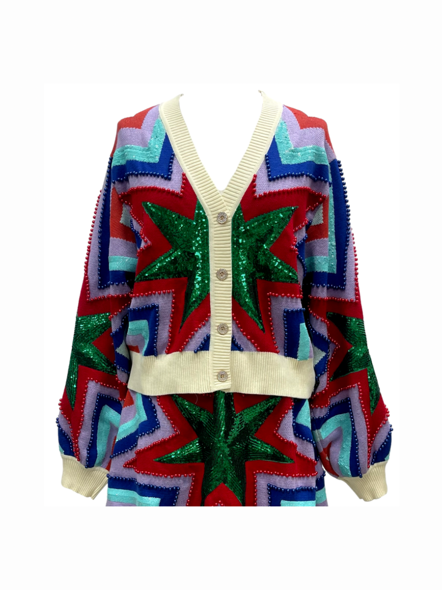 QUEEN OF SPARKLES | Starburst Cardigan