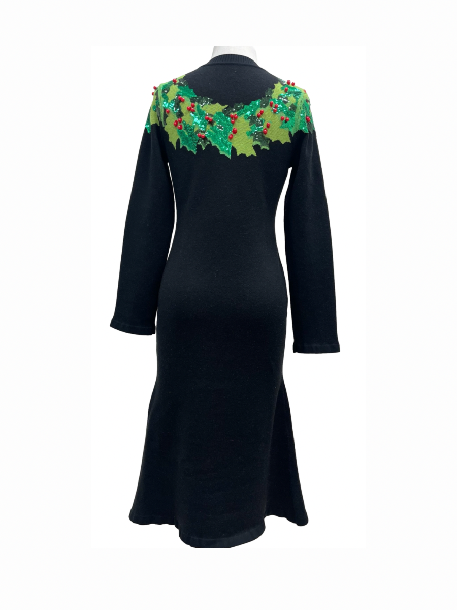 QUEEN OF SPARKLES | Wreath & Bow Midi Dress