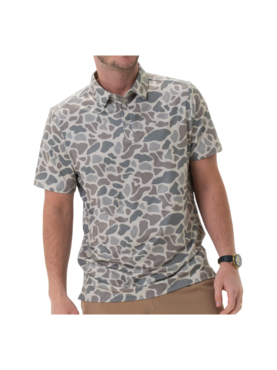 BURLEBO Performance Polo Classic Deer Camo mens jincy's tripp