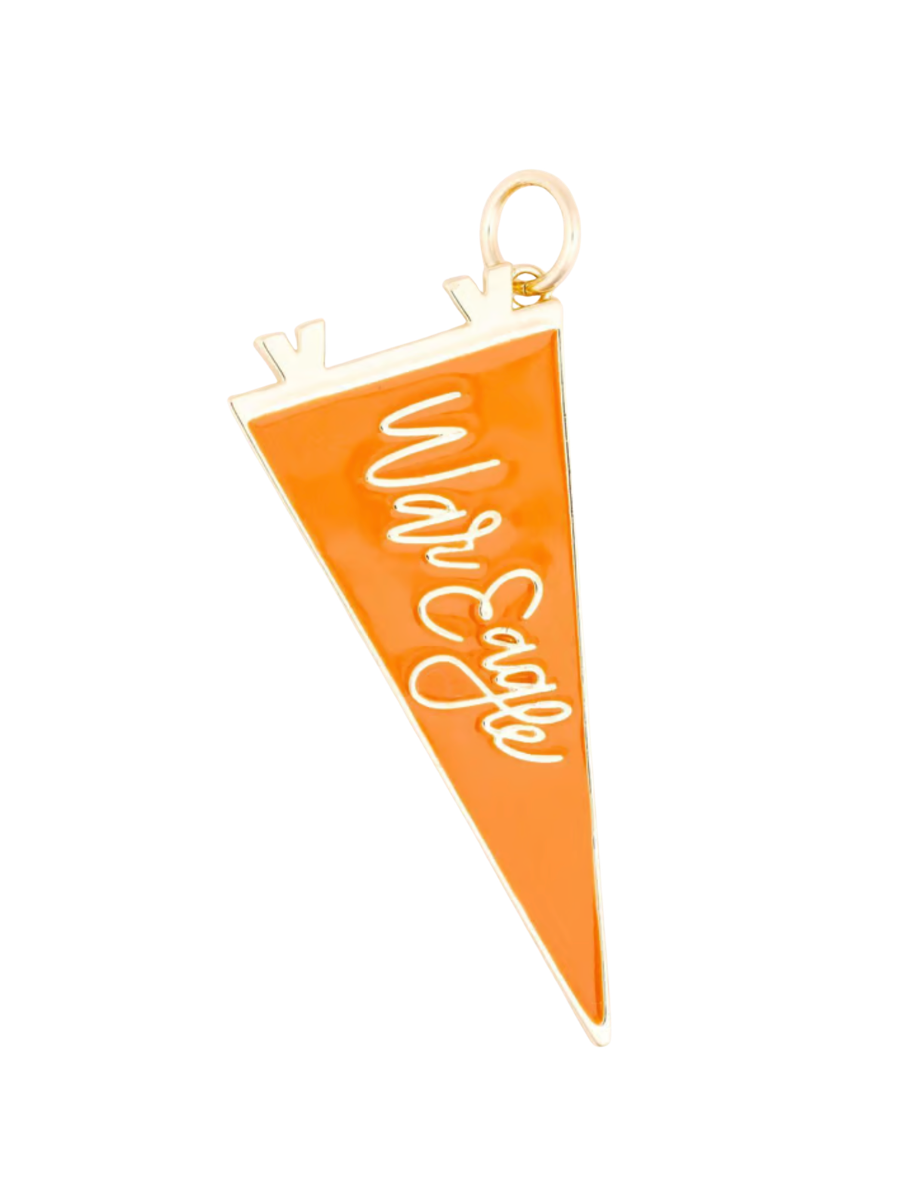Michelle McDowell Bag Charm Auburn orange war eagle womens boutique jincy's