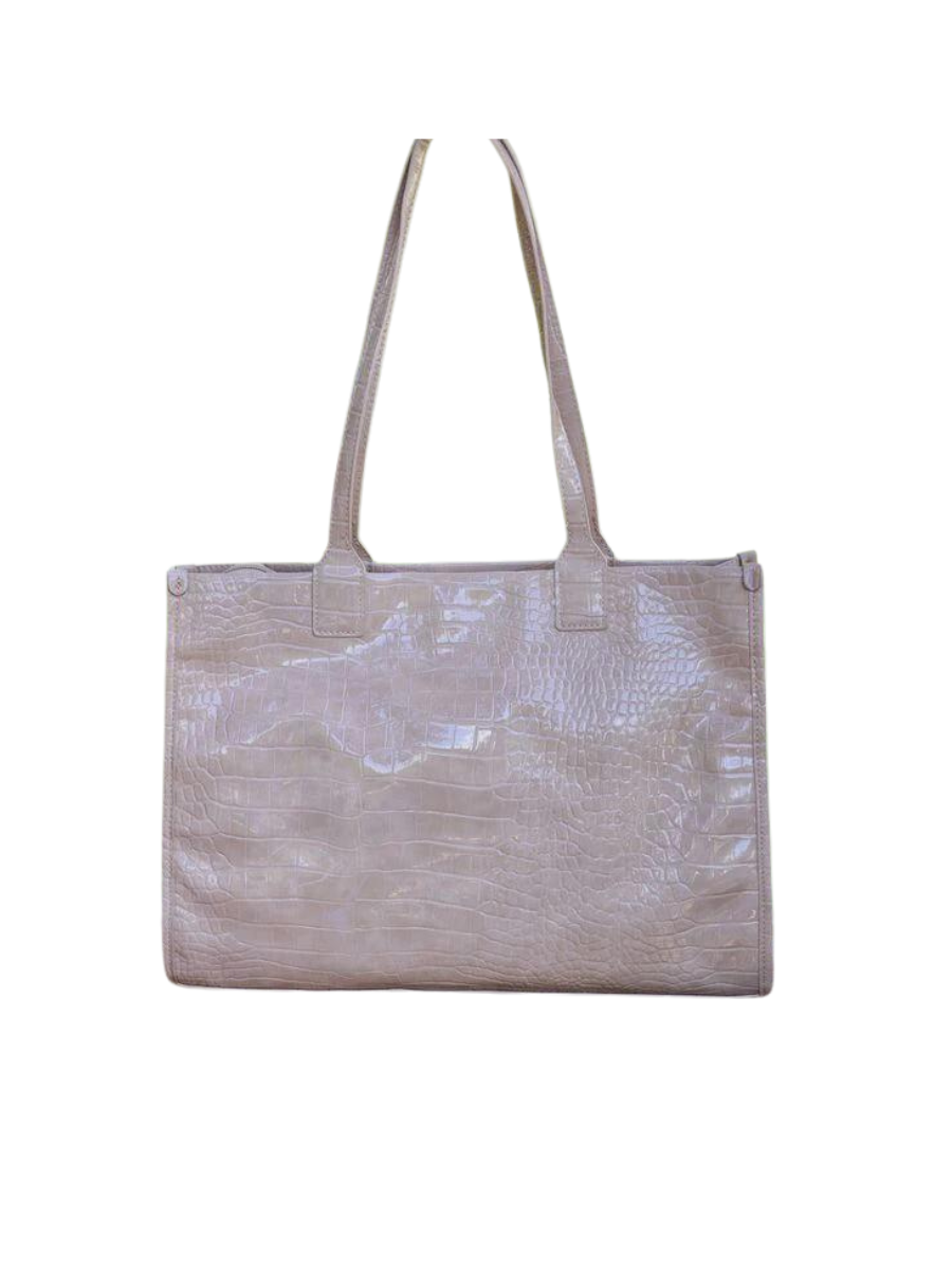 Caroline Hill | Shane Tote - Taupe Patent