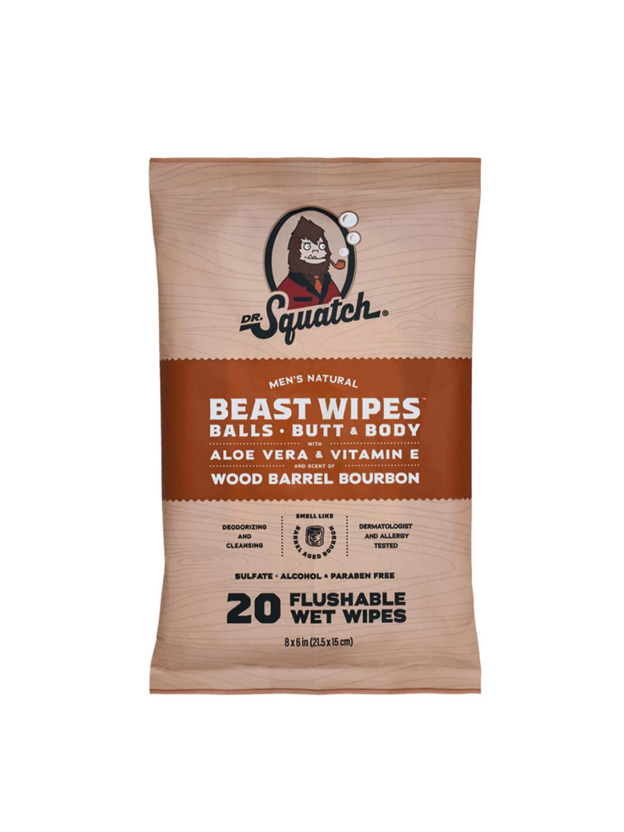 Dr. Squatch | Beast Wipes - Wood Barrel