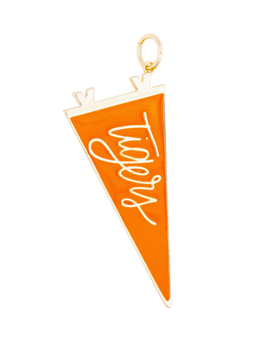 Michelle McDowell Bag Charm Clemson Tiger Flag orange gameday womens boutique jincy's