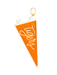 Michelle McDowell Bag Charm Clemson Tiger Flag orange gameday womens boutique jincy's