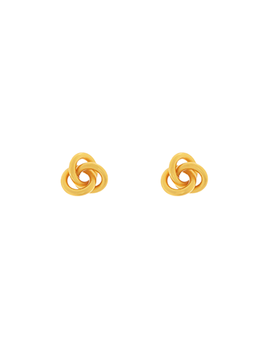 Twisted Golden Earrings