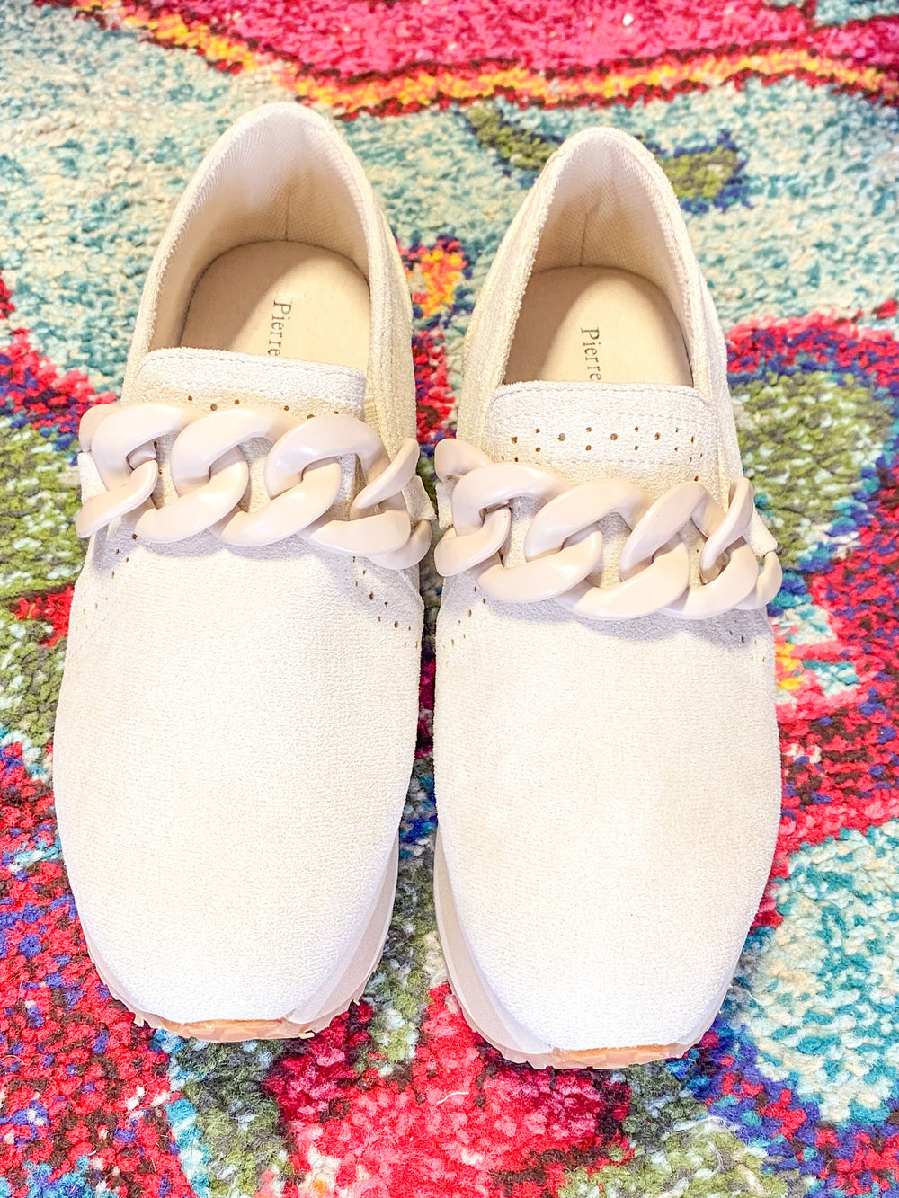 Making Rounds Loafers - Ivory Suede