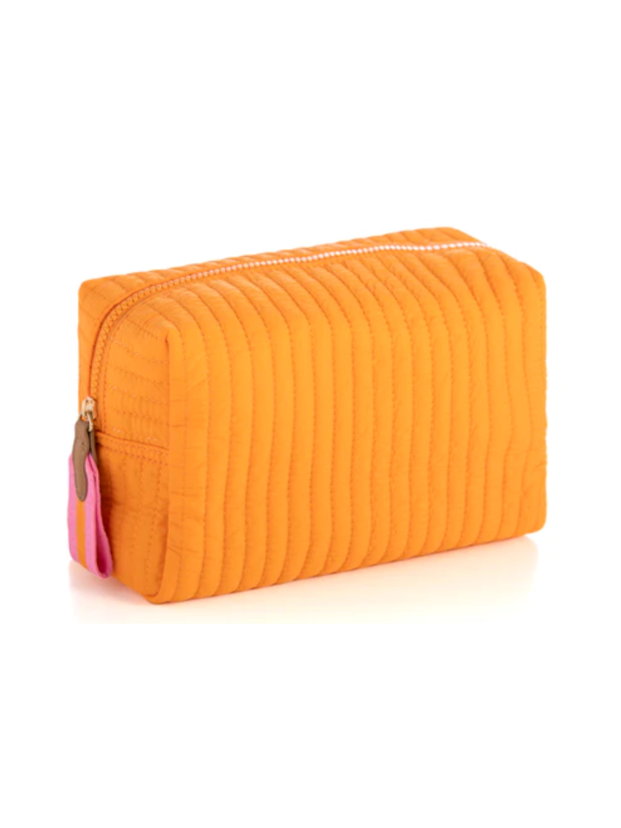 Ezra Large Cosmetic Pouch - Orange