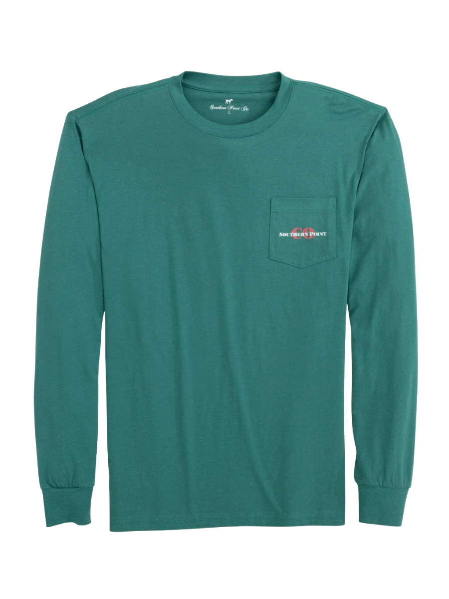 Southern Point Co. | Classic Christmas L/S Tee - Blue Spruce
