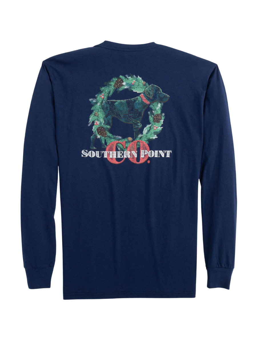 Southern Point Co. | Classic Christmas L/S Tee - Navy