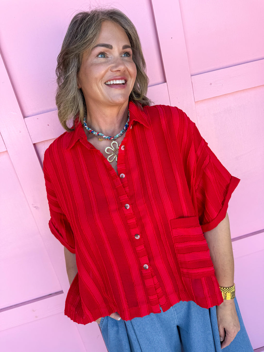Southern Social Top - Red