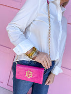 Caroline Hill | Carlington Clutch/Crossbody - Hot Pink
