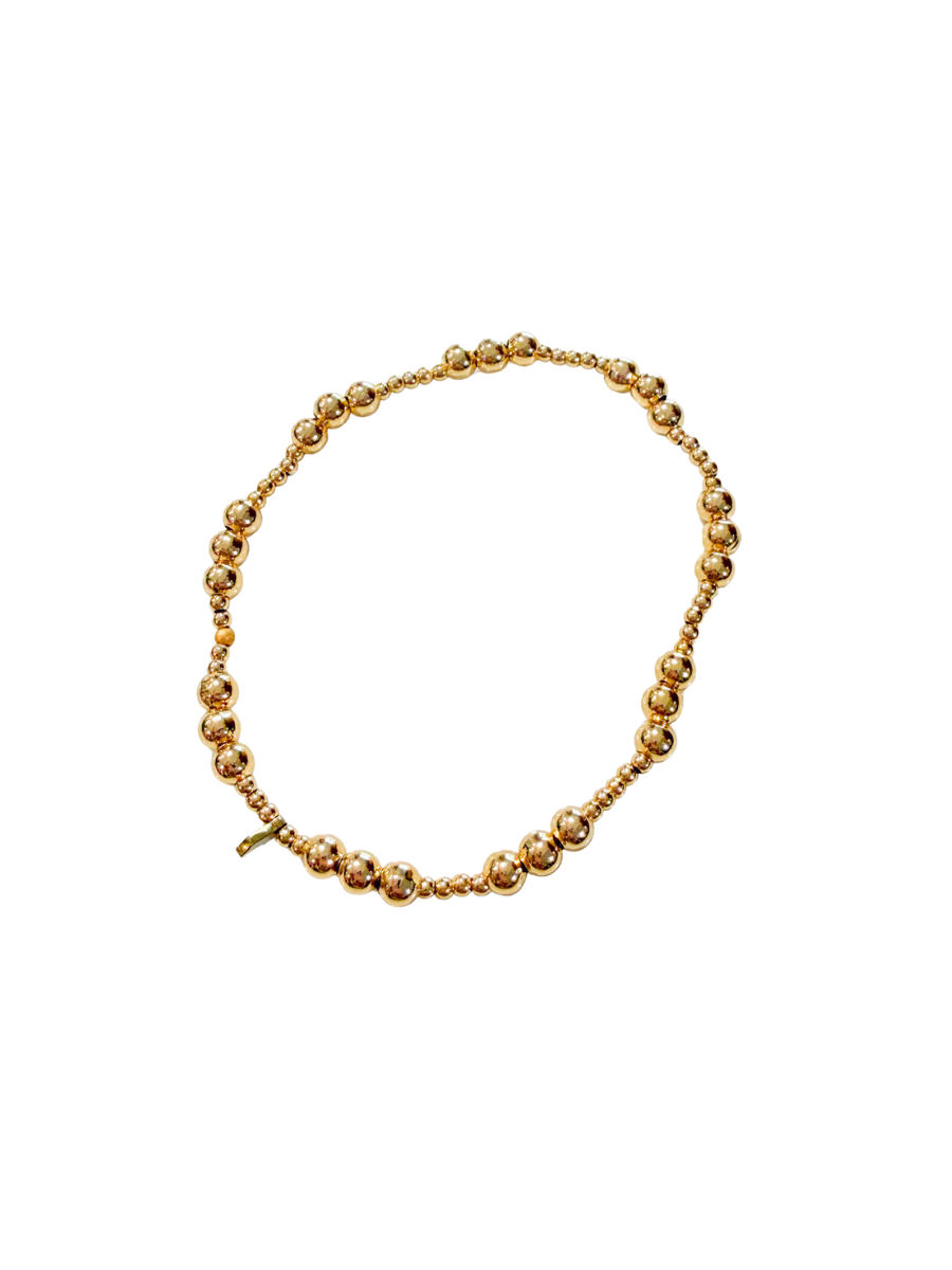 Jincy’s | Scarlet - 2mm + 4mm - 18K Gold Bead Bracelet