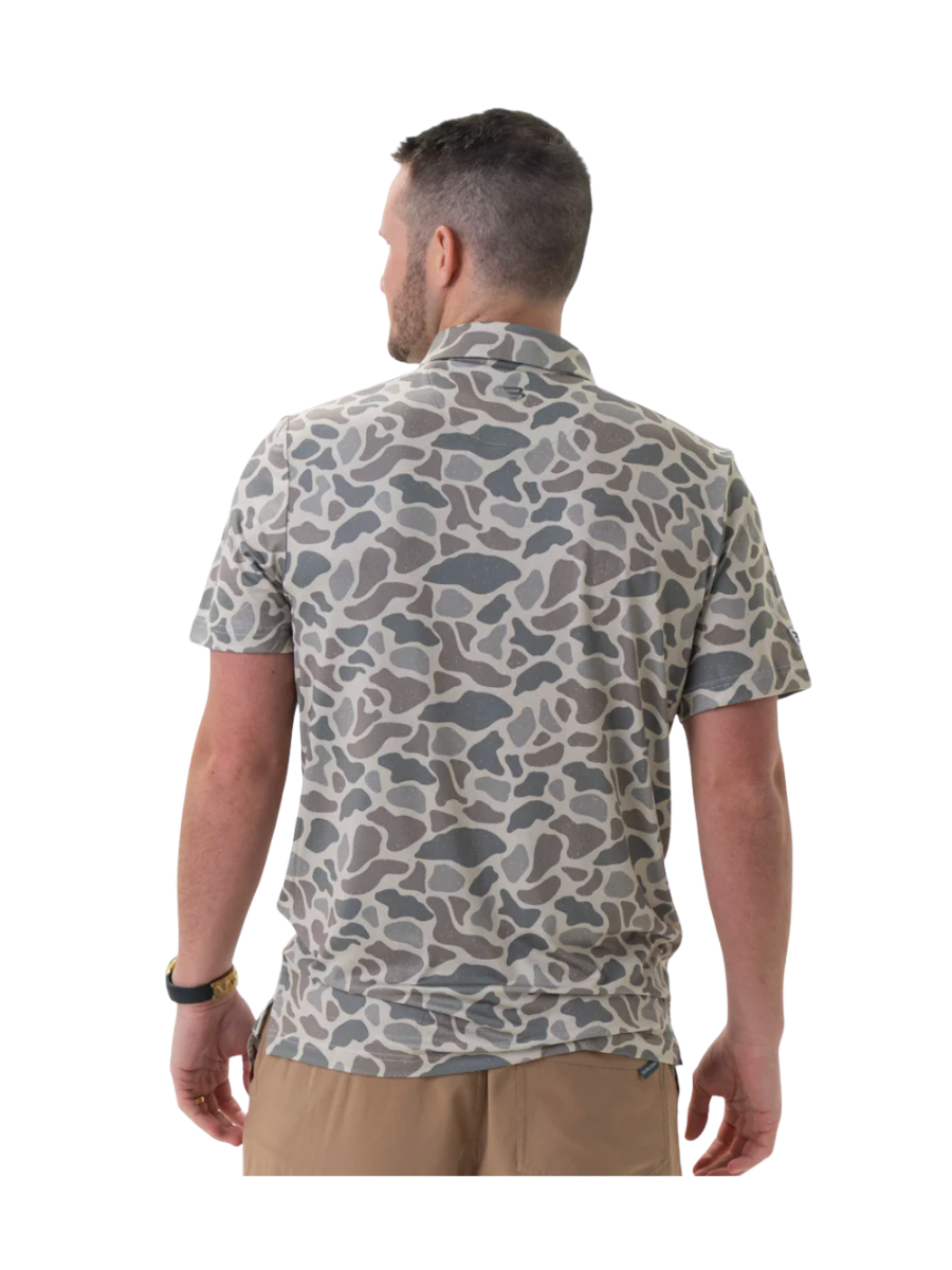 BURLEBO Performance Polo Classic Deer Camo mens jincy's tripp