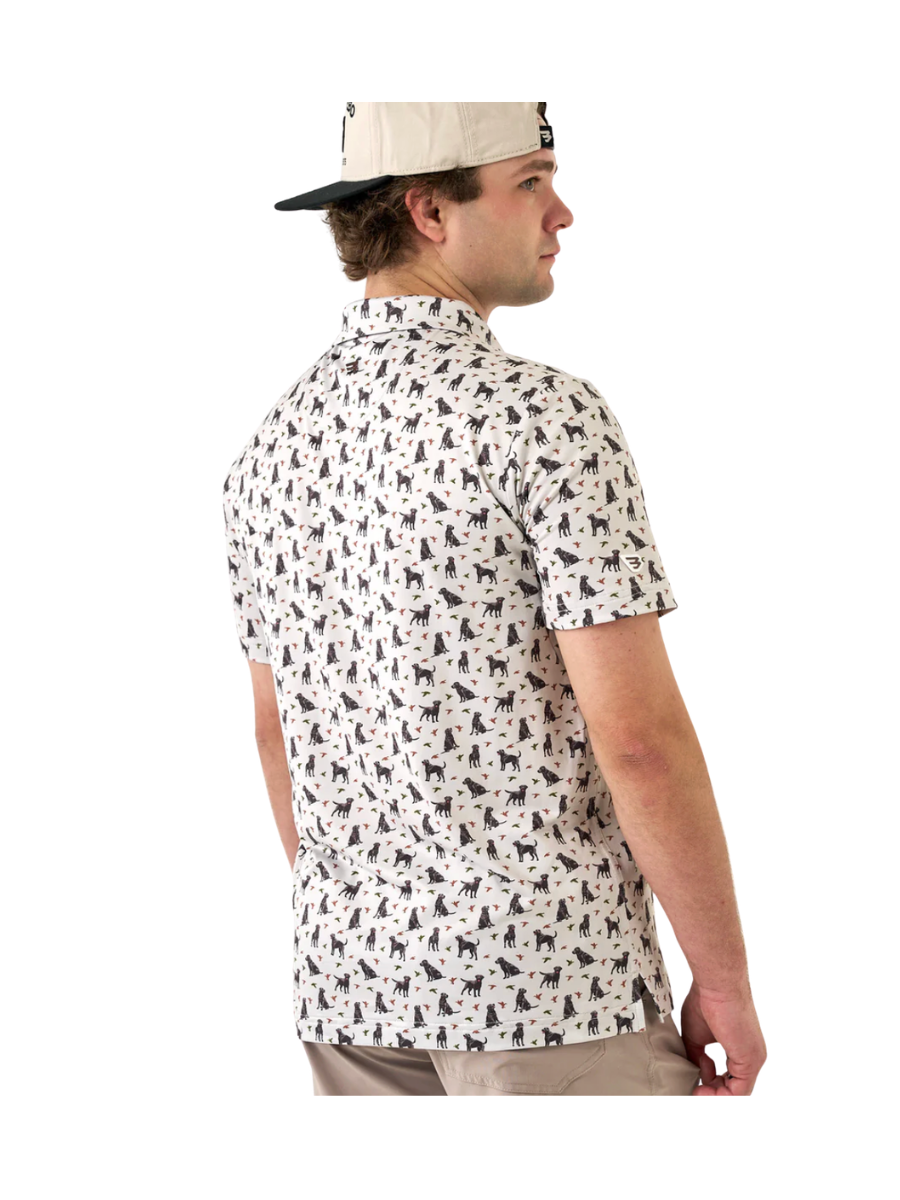 BURLEBO Performance Polo Ducks & Dogs mens outdoors jincy's tripp