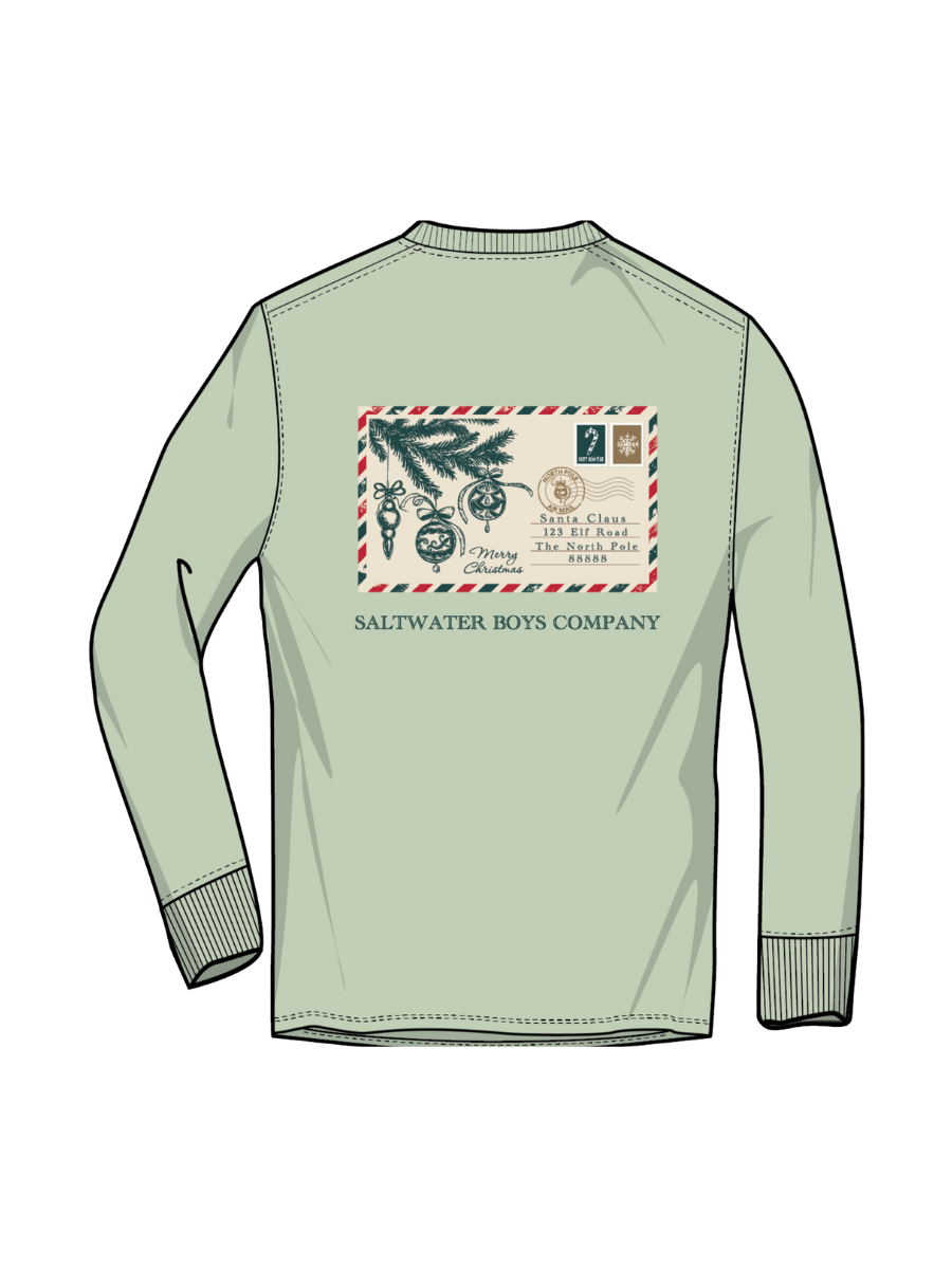 Saltwater Boys | Christmas Postcard LS Tee