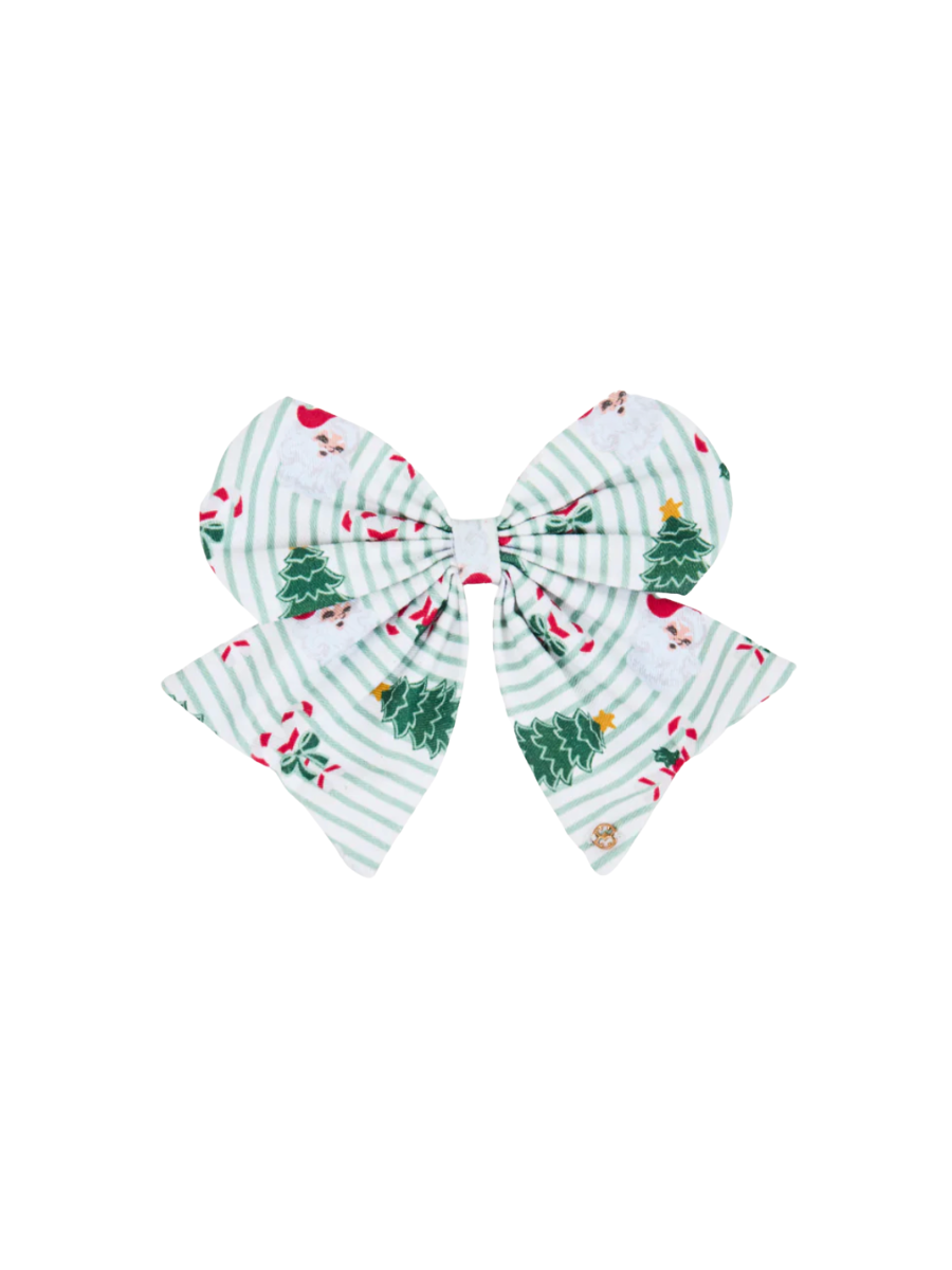 mary square magnetic fabric bow peppermint pine christmas gift entertaining jincy's