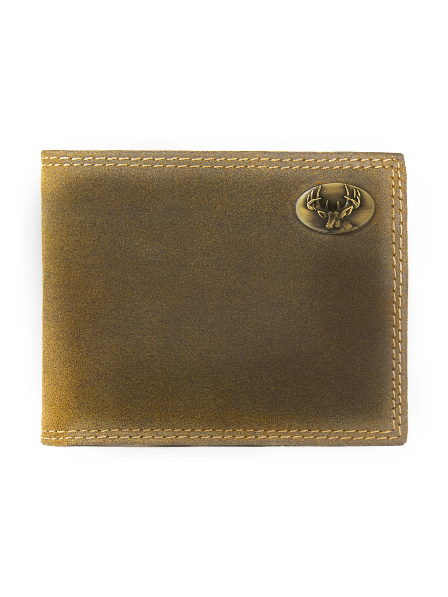 Zep-Pro | Vintage Tan Leather BiFold Wallet - 8 Styles