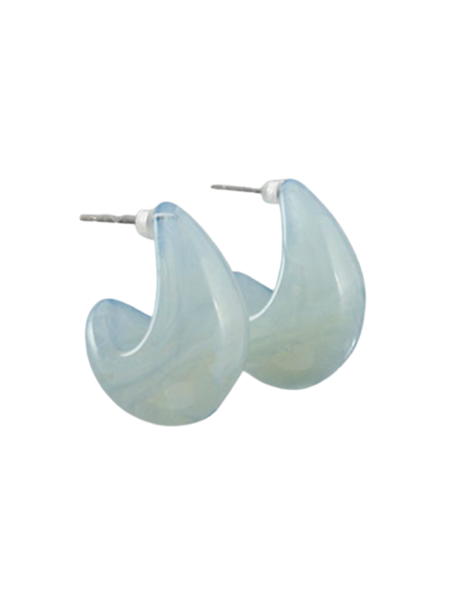 Dainty Drop Earrings - Sky Blue