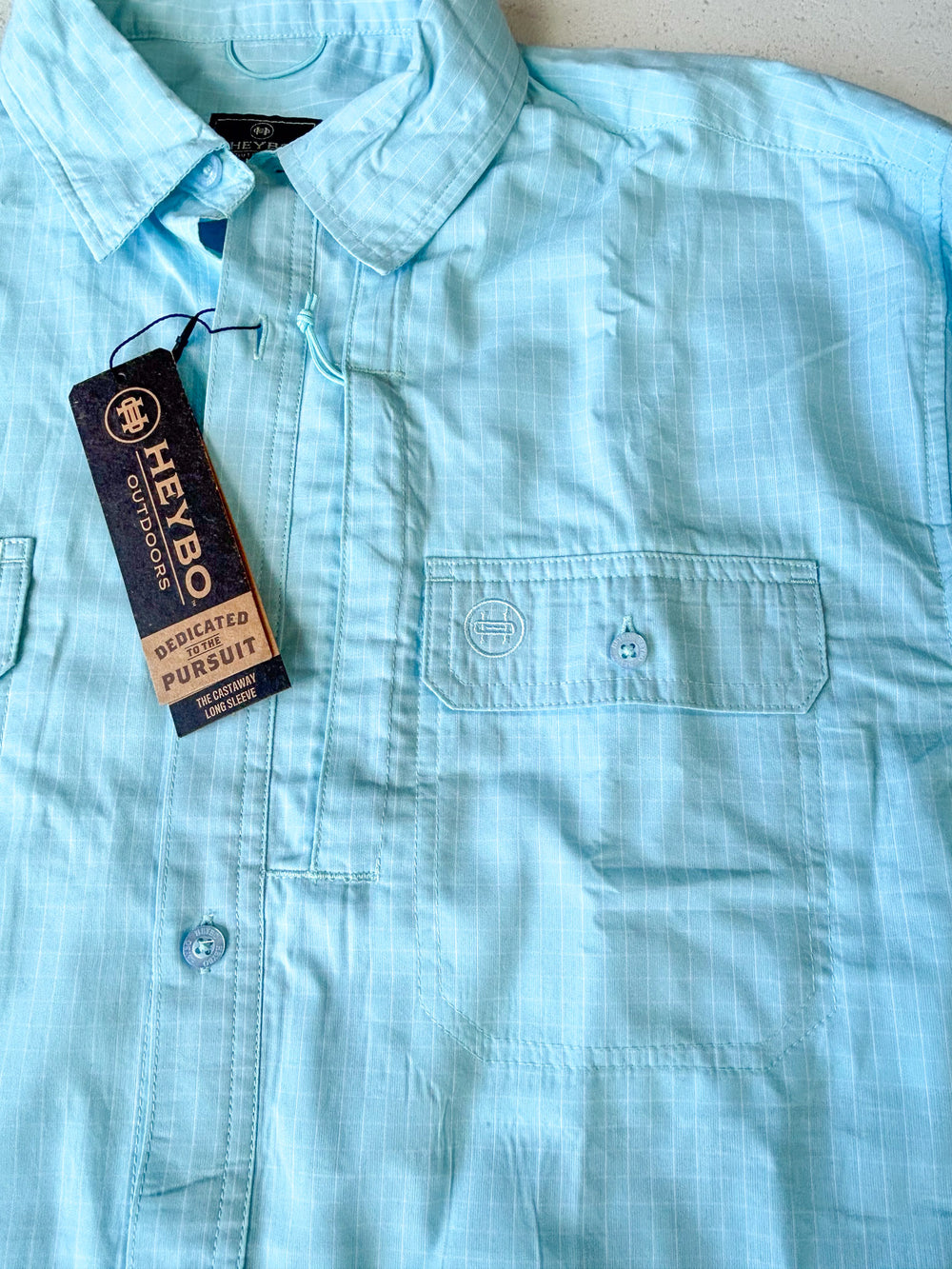 Heybo | Castaway L/S Button Down - Glacier