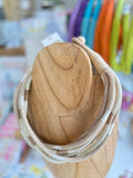 Multi Strand Slub Rope Necklace - Neutral/Multi