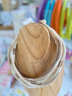 Multi Strand Slub Rope Necklace - Neutral/Multi