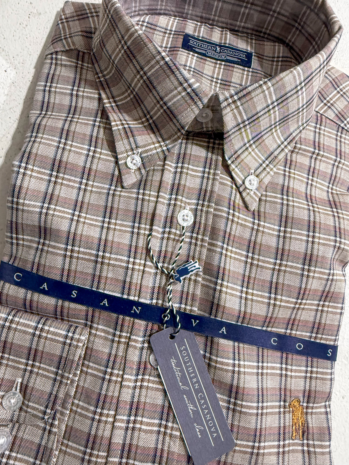 Southern Casanova | Button Down - Malted Oats Tattersall